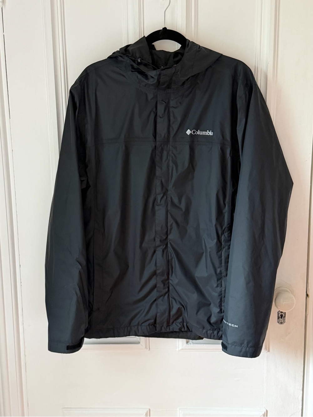 Men’s Black Columbia Watertight II Rain Jacket Waterproof Omni tech Technology